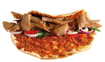 Turkse pizza met dÃ¶ner kalfsvlees